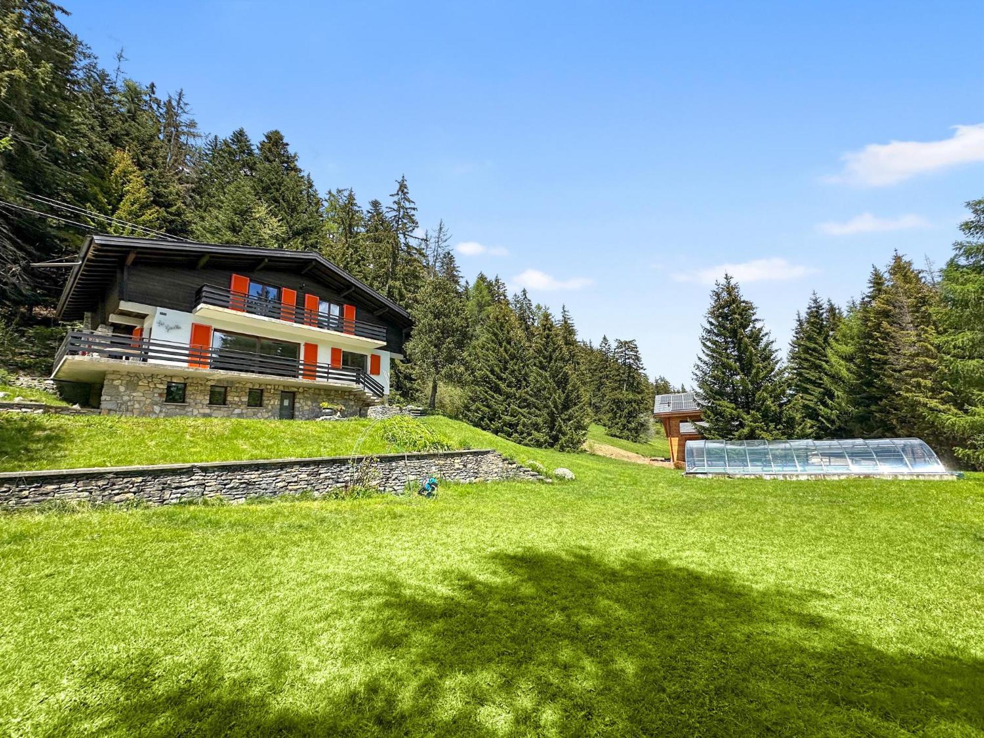 Chalet Familial Les Girolles Aux Portes D'Anzere Arbaz Екстер'єр фото